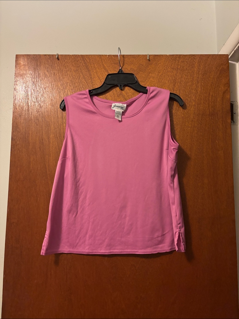 Jasmine Sleeveless Scoop Neck Tank - Bright Pink
